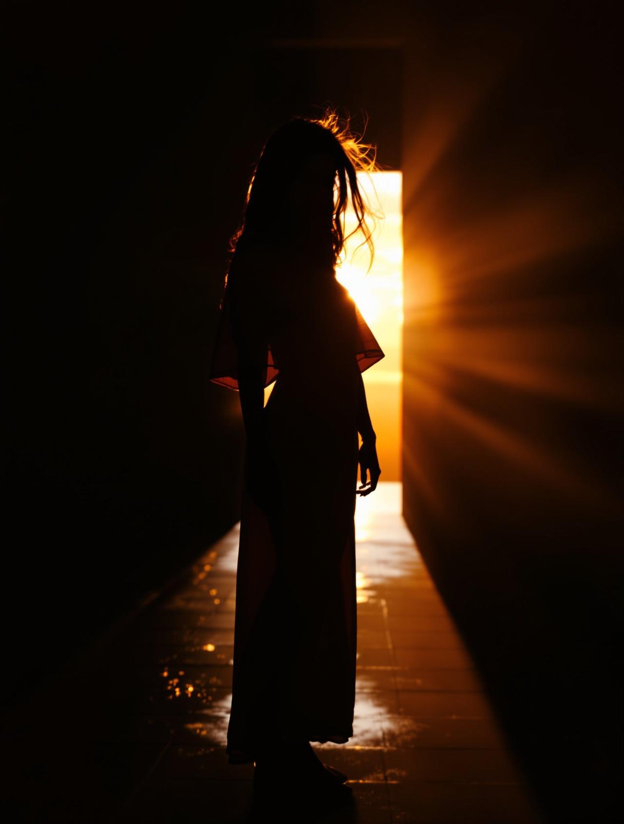 美女人体艺术写真短视频：山间晨雾